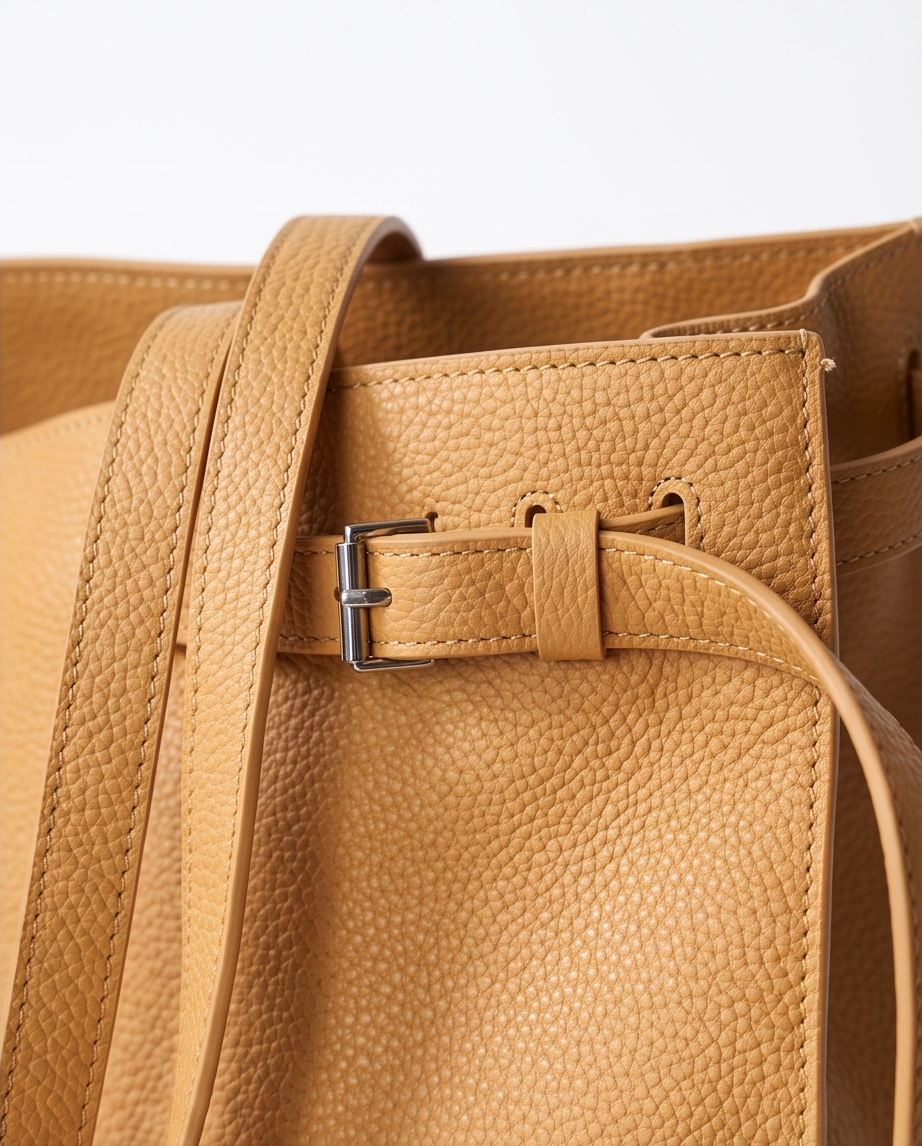 Q-ELEGANZA Full-Grain Leather Tote Bag for Women – Lightweight, Roomy Shoulder & Handbag