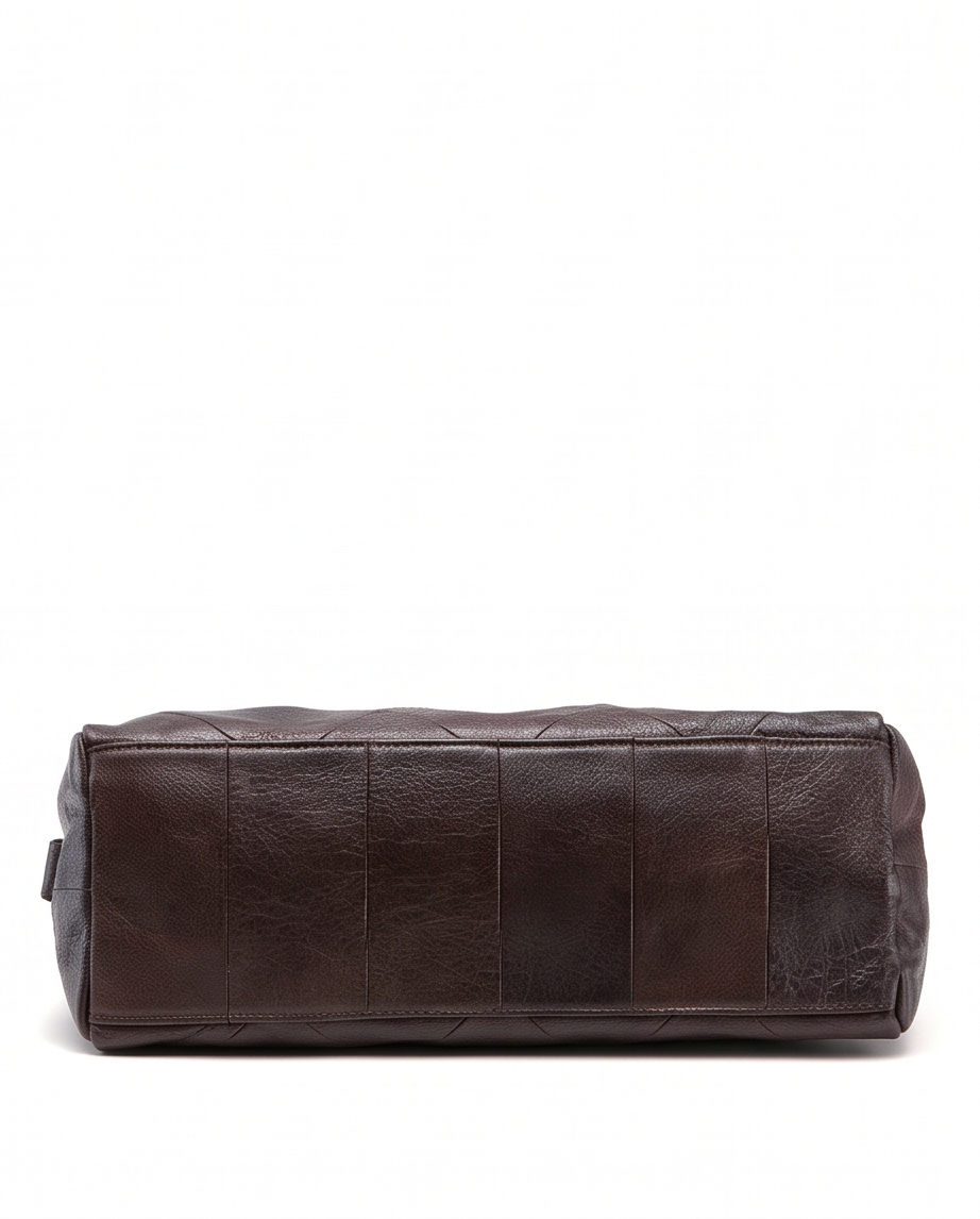 Q-VERA Full-Grain Leather Shoulder Bag for Women – Crossbody, Top Handle & Back Zip Pocket