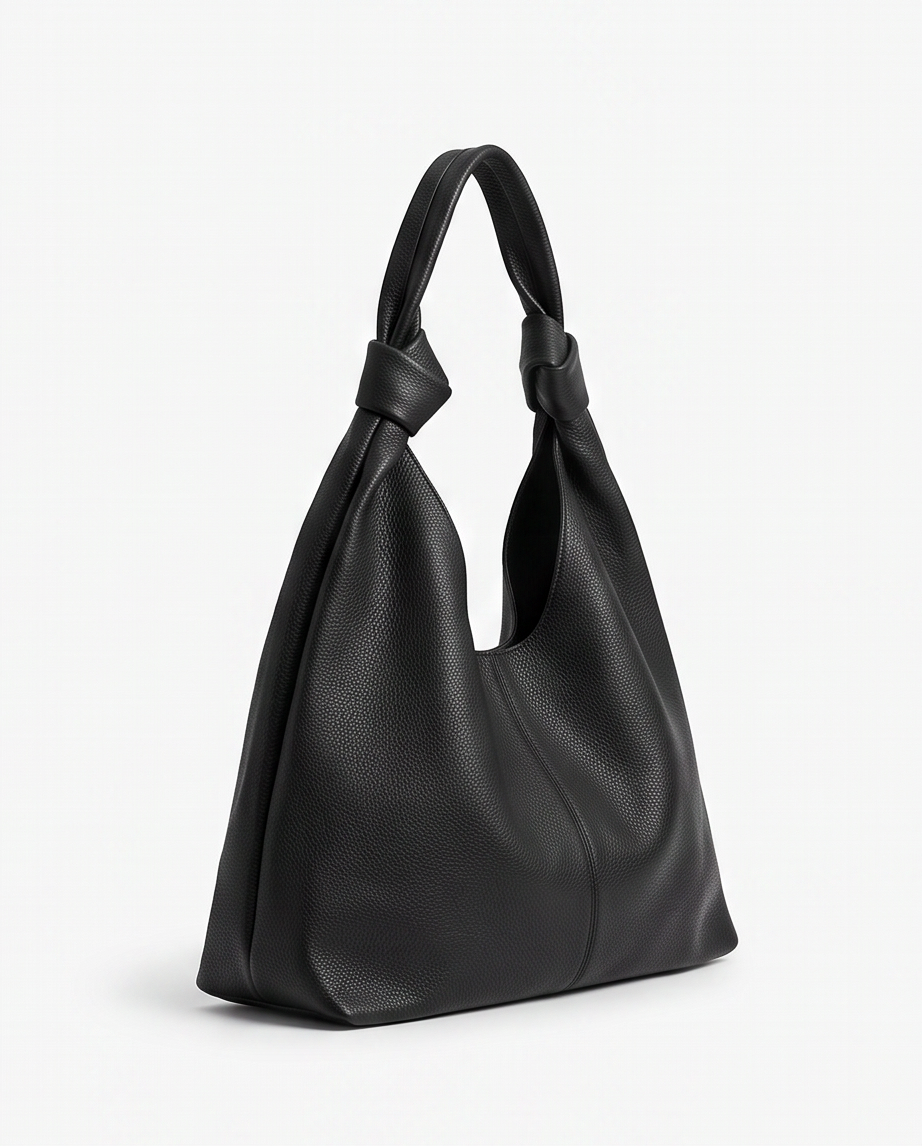 Q-LUCENTE Full-Grain Leather Tote Bag for Women – Magnetic Closure, Detachable Pouch & Roomy
