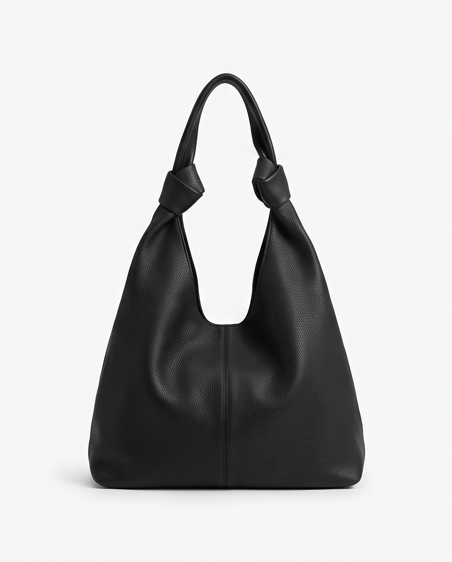 Q-LUCENTE Full-Grain Leather Tote Bag for Women – Magnetic Closure, Detachable Pouch & Roomy