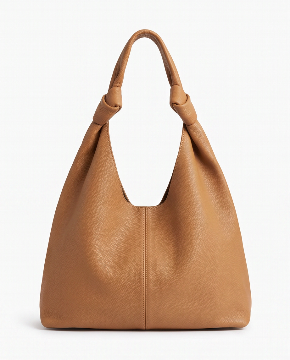 Q-LUCENTE Full-Grain Leather Tote Bag for Women – Magnetic Closure, Detachable Pouch & Roomy