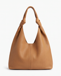 Q-LUCENTE Full-Grain Leather Tote Bag for Women – Magnetic Closure, Detachable Pouch & Roomy