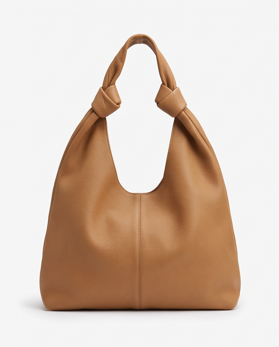 Q-LUCENTE Full-Grain Leather Tote Bag for Women – Magnetic Closure, Detachable Pouch & Roomy