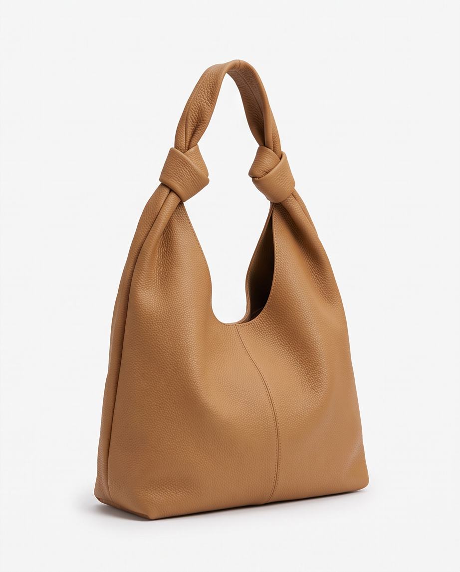 Q-LUCENTE Full-Grain Leather Tote Bag for Women – Magnetic Closure, Detachable Pouch & Roomy