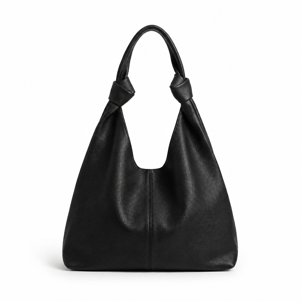 Q-LUCENTE Full-Grain Leather Tote Bag for Women – Magnetic Closure, Detachable Pouch & Roomy