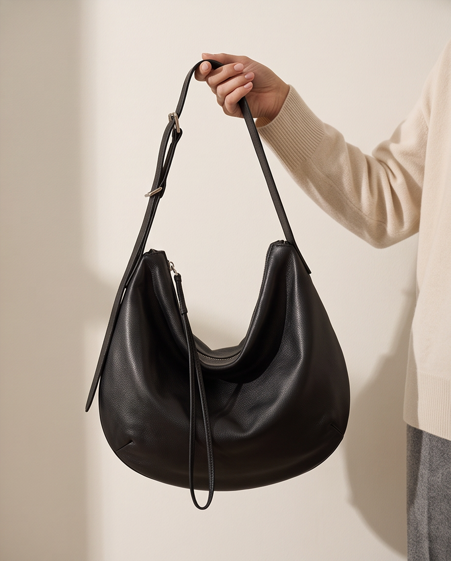 Q-LOOM Genuine Leather Women's Shoulder Bag – Large Capacity Commuter & Travel Bag