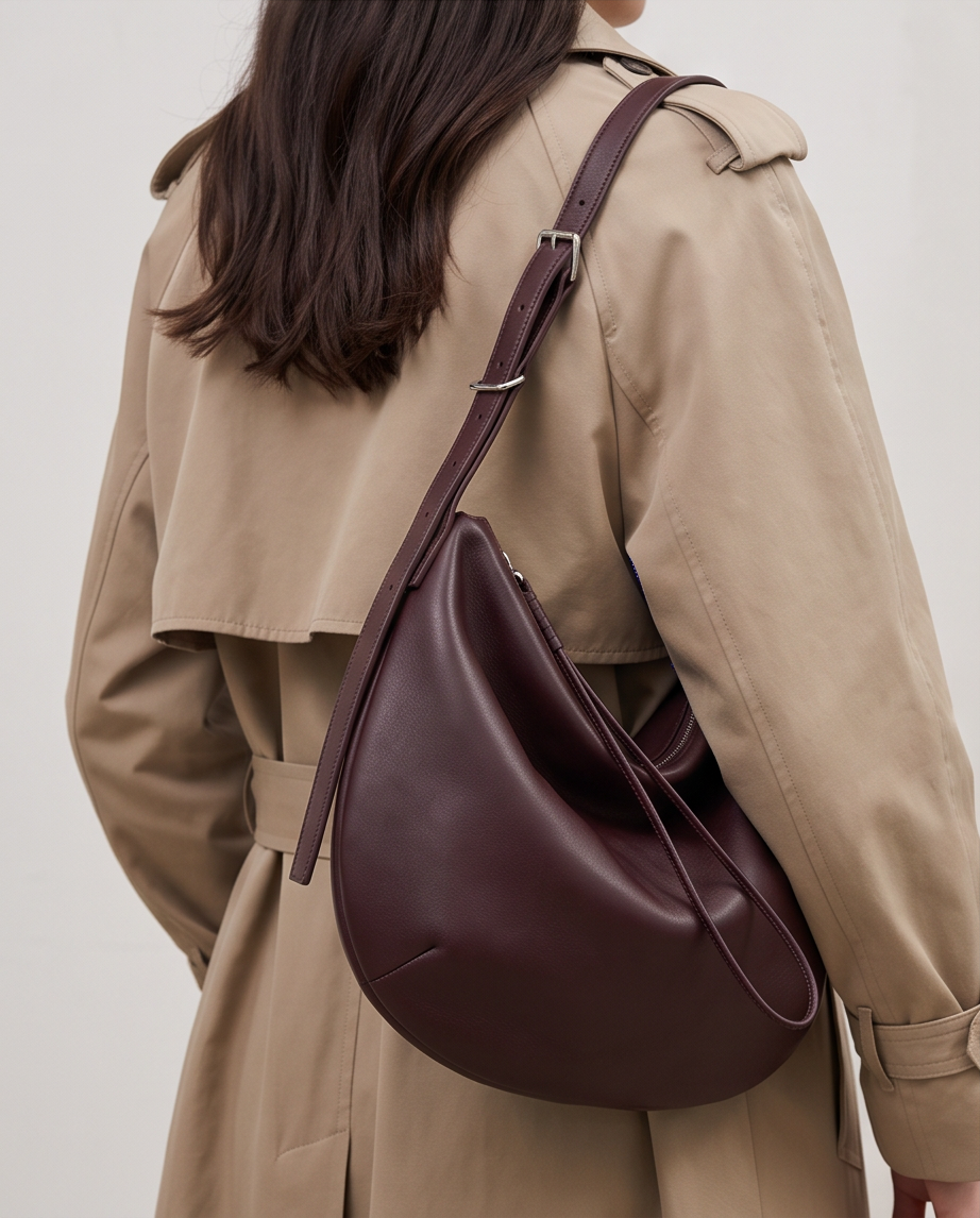 Q-LOOM Genuine Leather Women's Shoulder Bag – Large Capacity Commuter & Travel Bag