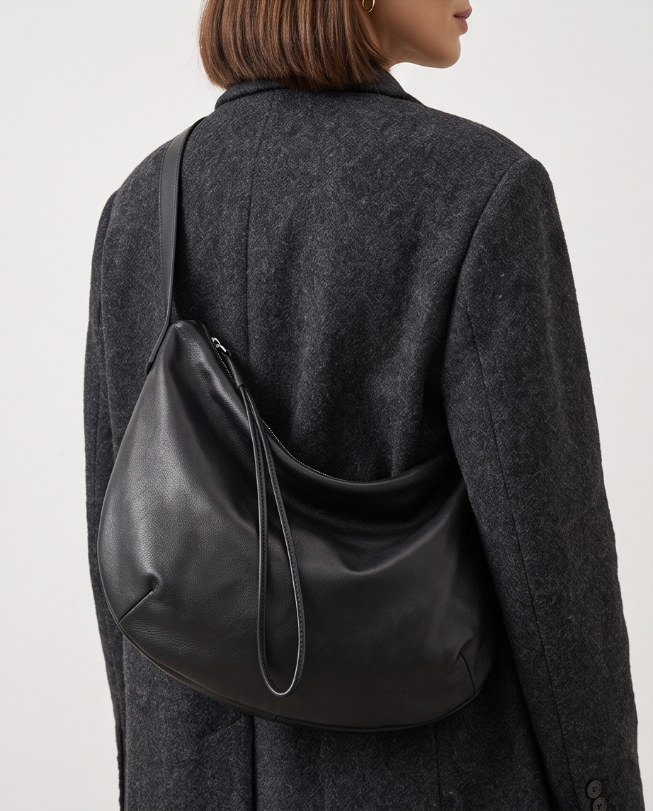 Q-LOOM Genuine Leather Women's Shoulder Bag – Large Capacity Commuter & Travel Bag