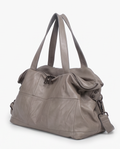 Q-VIVACE Full-Grain Leather Shoulder Duffel Bag for Women – Large Capacity Crossbody & Travel