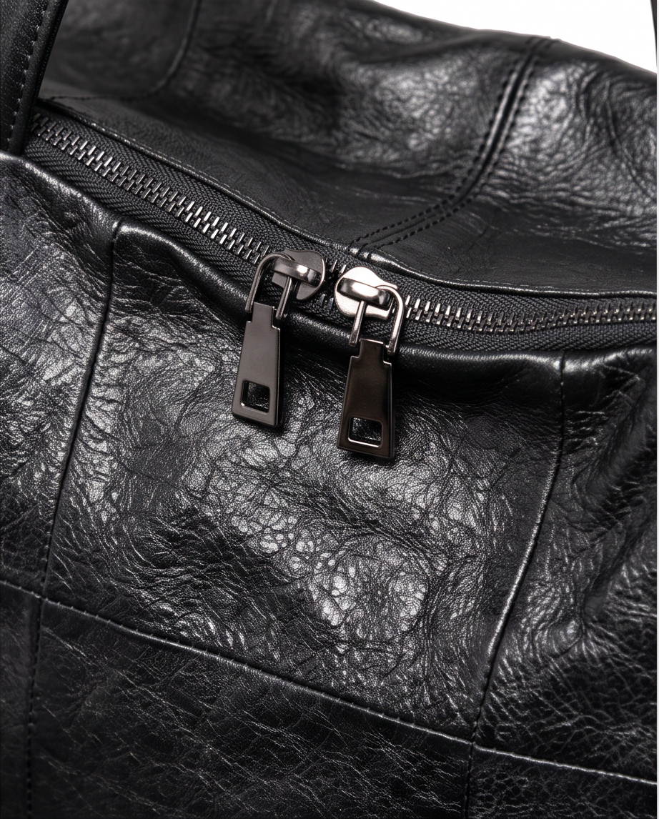 Q-VIVACE Full-Grain Leather Shoulder Duffel Bag for Women – Large Capacity Crossbody & Travel