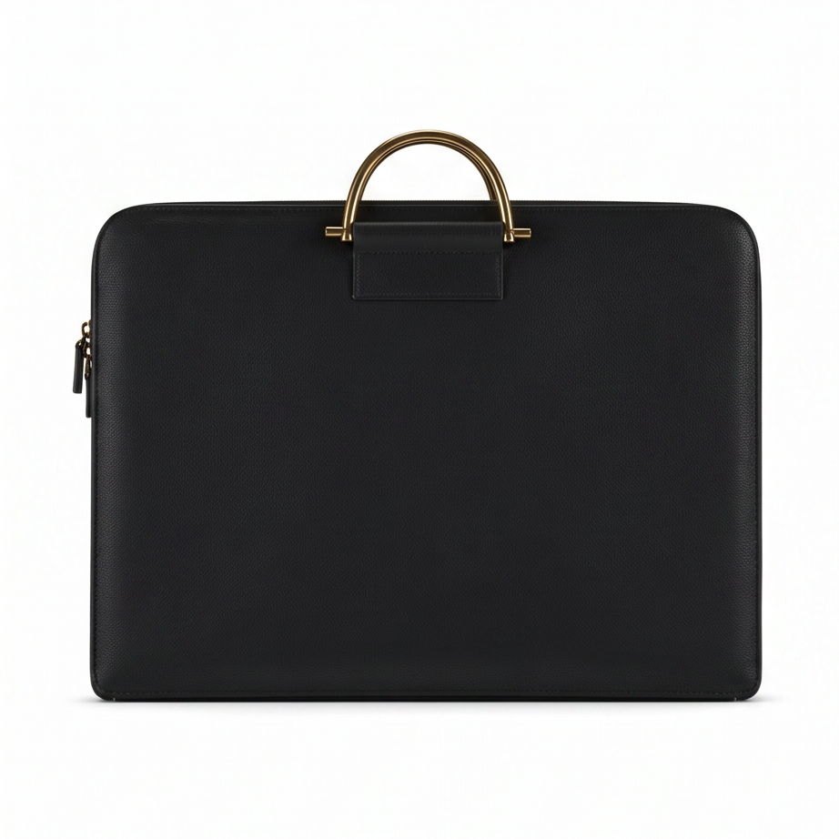 Q-MYSTIC Crazy Horse Leather Laptop Messenger Bag for Men – Slim Briefcase, Business & Daily Use