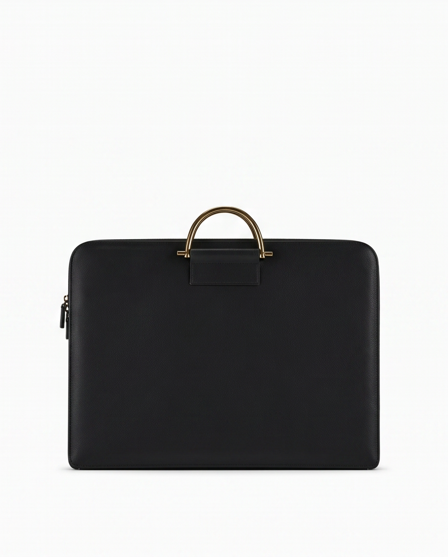 Q-MYSTIC Crazy Horse Leather Laptop Messenger Bag for Men – Slim Briefcase, Business & Daily Use