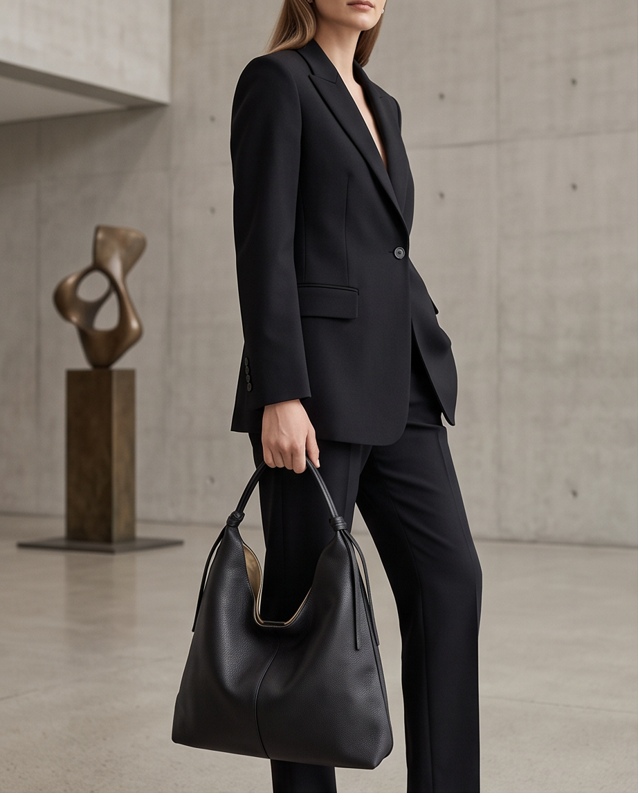 Q-BLISS Genuine Leather Shoulder Tote Bag for Women – Large Capacity, Magnetic Closure, Commuter
