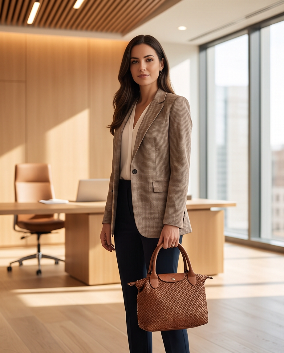 Q-MUSE Vintage Woven Calfskin Bag – Italian Craft & Timeless Elegance