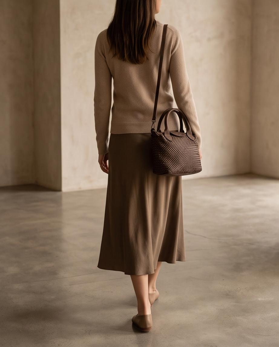 Q-MUSE Vintage Woven Calfskin Bag – Italian Craft & Timeless Elegance
