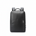 Q-ELITE Genuine Leather Backpack – Anti-Theft, USB Charging & TSA-Friendly