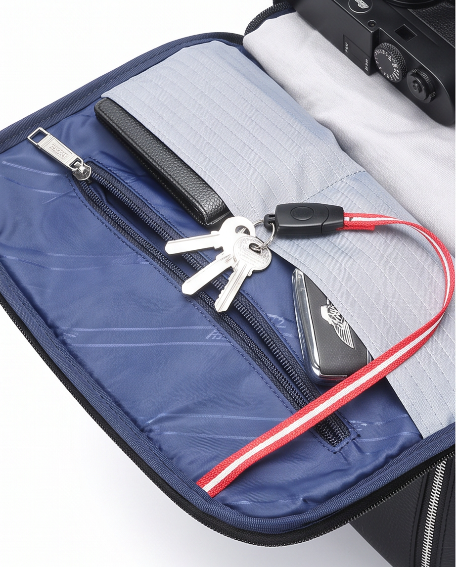 Q-ELITE Genuine Leather Backpack – Anti-Theft, USB Charging & TSA-Friendly