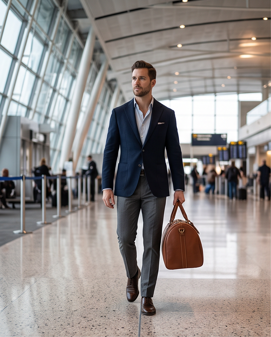 Q-TRAVEL Crazy Horse Leather Duffel Bag – Water-Resistant, Patina-Developing & Large Capacity
