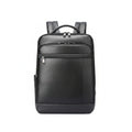 Q-TORPEDO Genuine Leather Backpack – Anti-Theft, USB Charging, TSA Lay-Flat & Slim Profile
