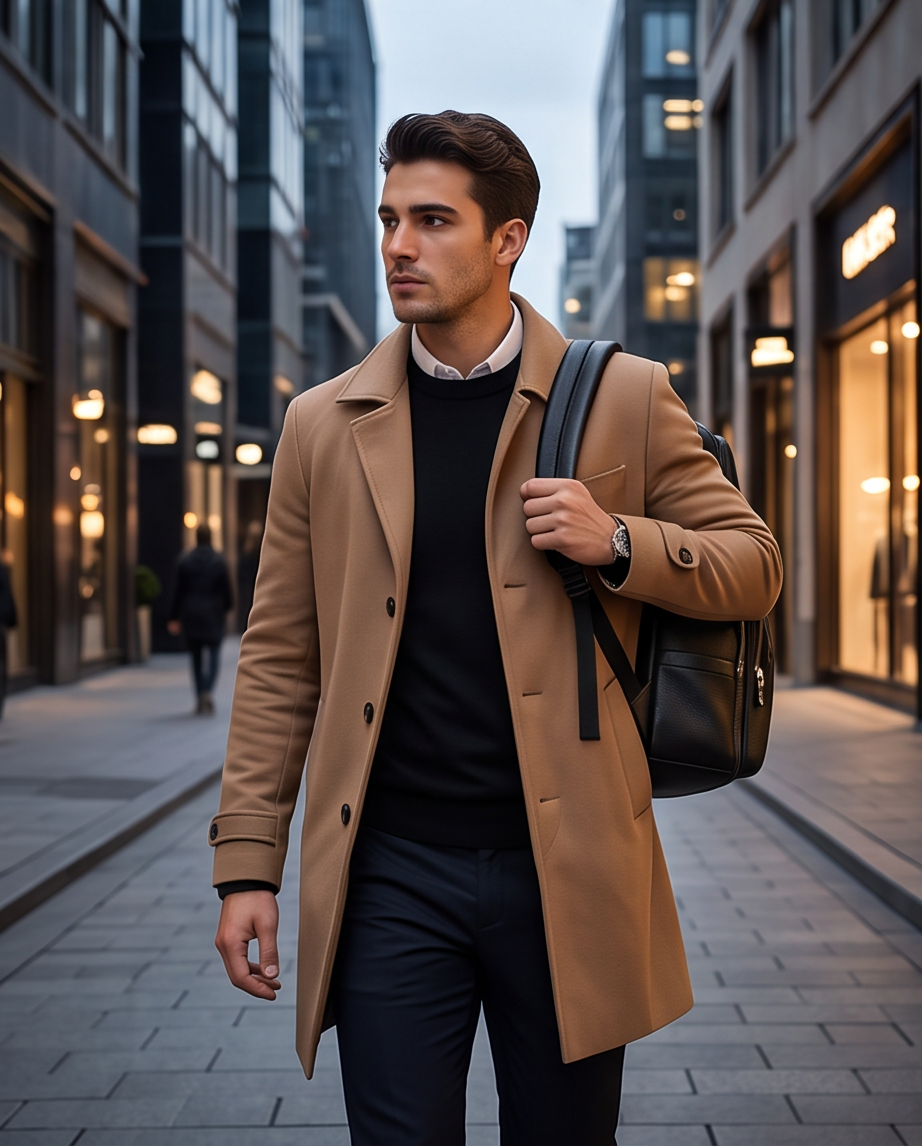 Q-THUNDER Genuine Leather Backpack – Large Capacity, USB Charging, TSA Lay-Flat & Ergonomic Straps