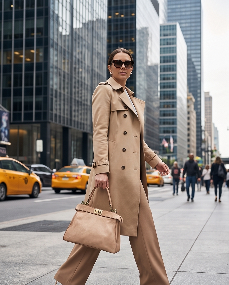 Q-GOLDEN Vintage Smooth Calfskin Bag – Double Compartment, Italian Leather & Adjustable Strap