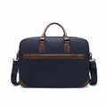 Q-BRIEF Premium 1680D Nylon & Leather Laptop Messenger Briefcase – Waterproof & Large Capacity