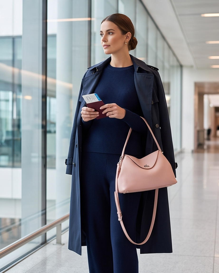 Q-GALA Genuine Leather Women's Shoulder Bag – Large Capacity Commuter & Travel Bag