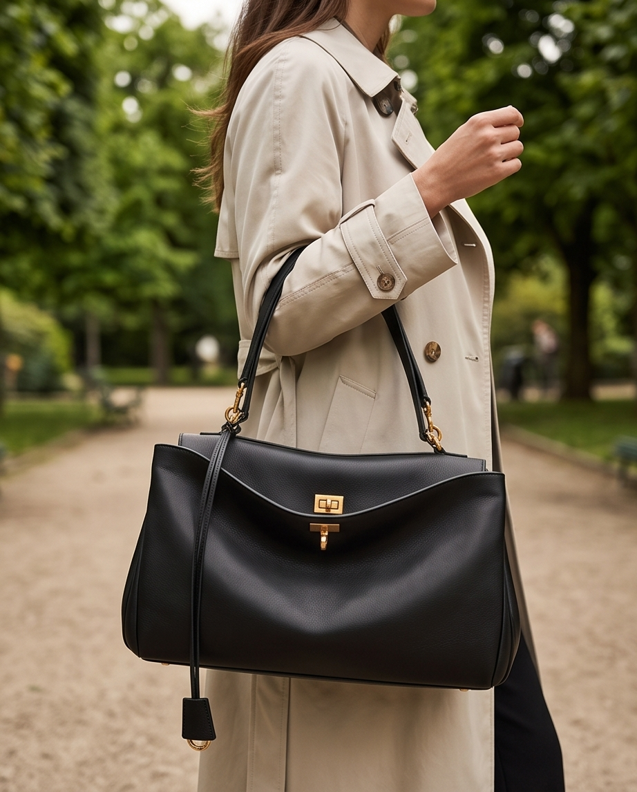 Q-SATCHELS Genuine Leather Women's Crossbody Shoulder Bag – Large Capacity Commuter & Travel Handbag