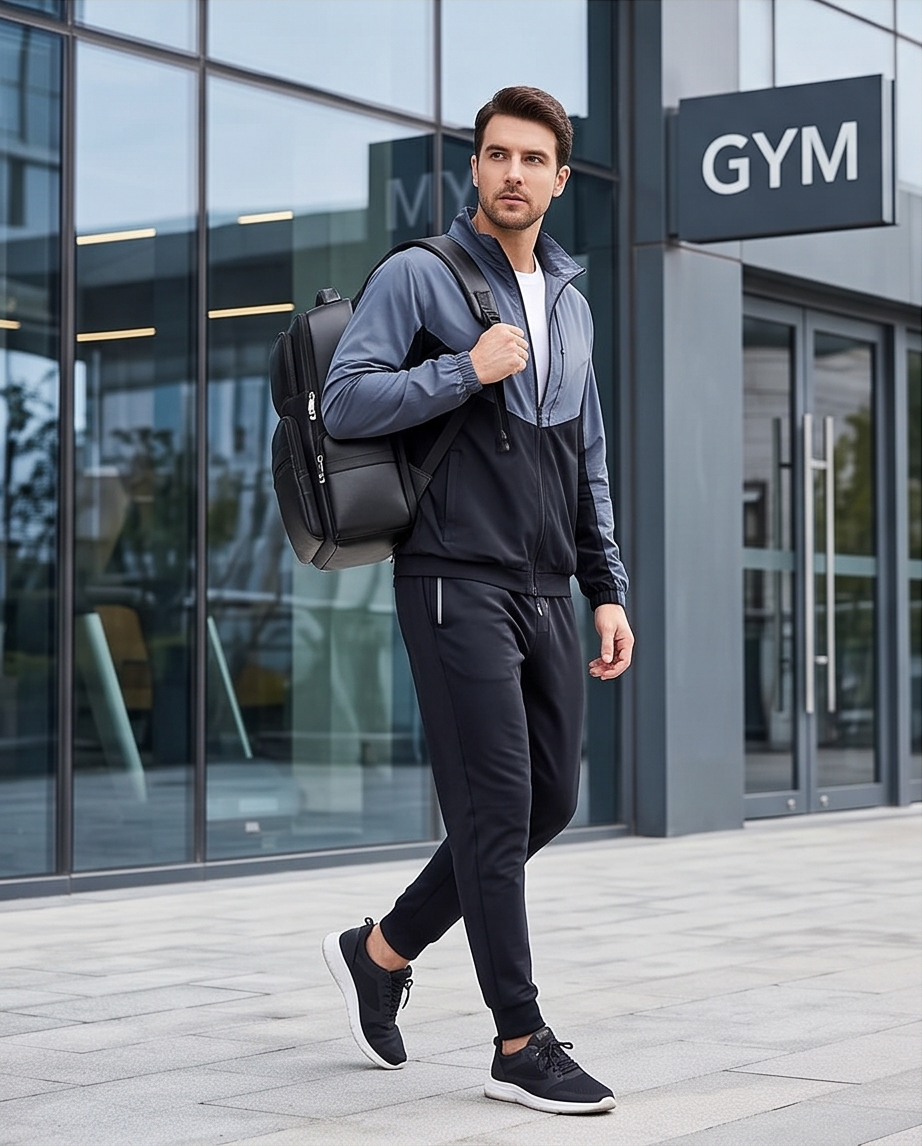 Q-ENORMOUS Genuine Leather Backpack – 40L Anti-Theft Travel & Laptop Bag with USB Charging Port