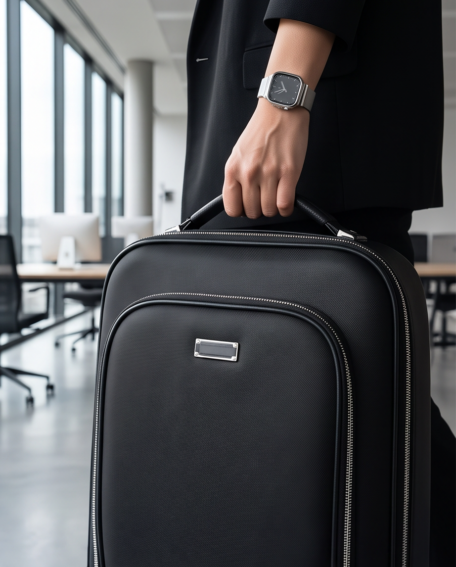 Q-MERIDIAN Premium Nylon Laptop Backpack — Water-Resistant Travel & Business Backpack