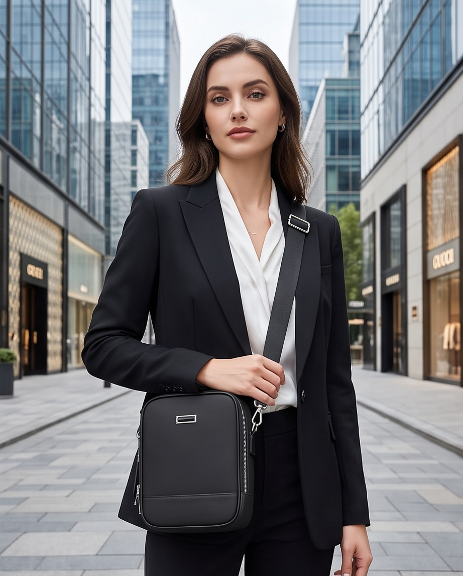 Q-VOLTO Premium Nylon Sling Shoulder Bag – Waterproof Crossbody Bag for Travel & Everyday Carry