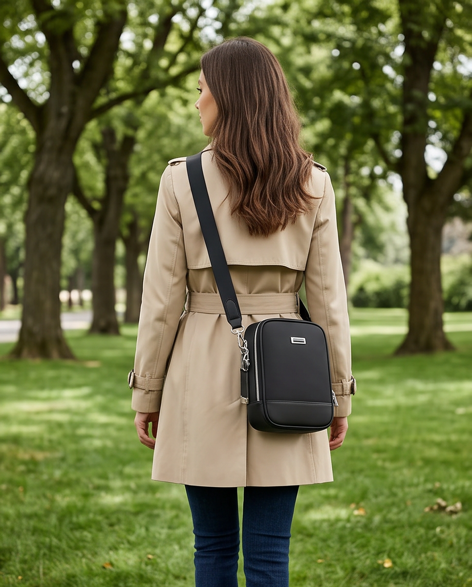 Q-VOLTO Premium Nylon Sling Shoulder Bag – Waterproof Crossbody Bag for Travel & Everyday Carry