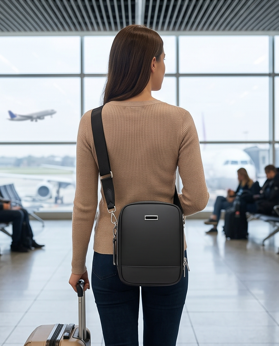 Q-VOLTO Premium Nylon Sling Shoulder Bag – Waterproof Crossbody Bag for Travel & Everyday Carry