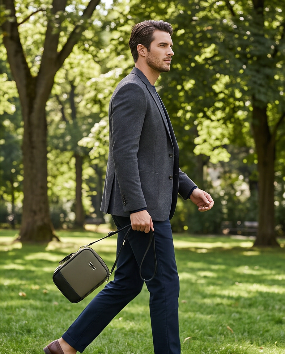 Q-VOLTO Premium Nylon Sling Shoulder Bag – Waterproof Crossbody Bag for Travel & Everyday Carry