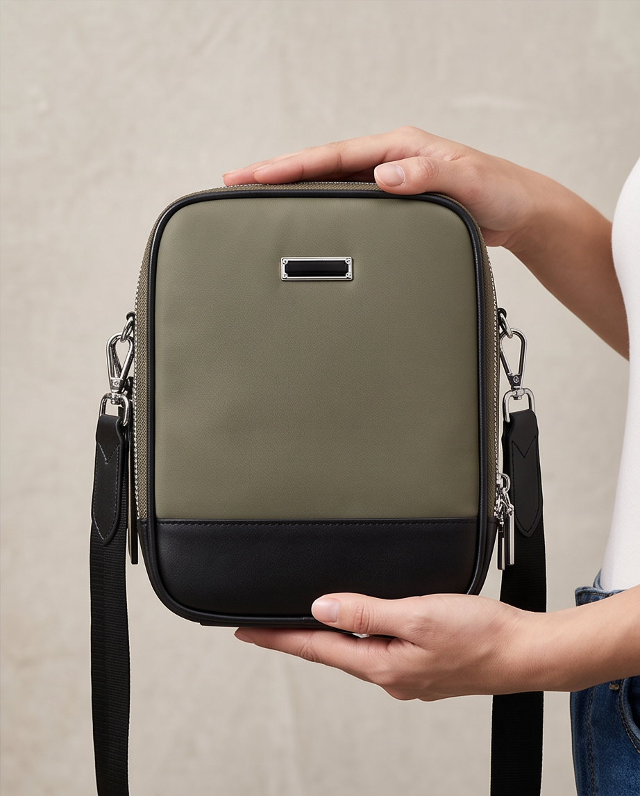 Q-VOLTO Premium Nylon Sling Shoulder Bag – Waterproof Crossbody Bag for Travel & Everyday Carry