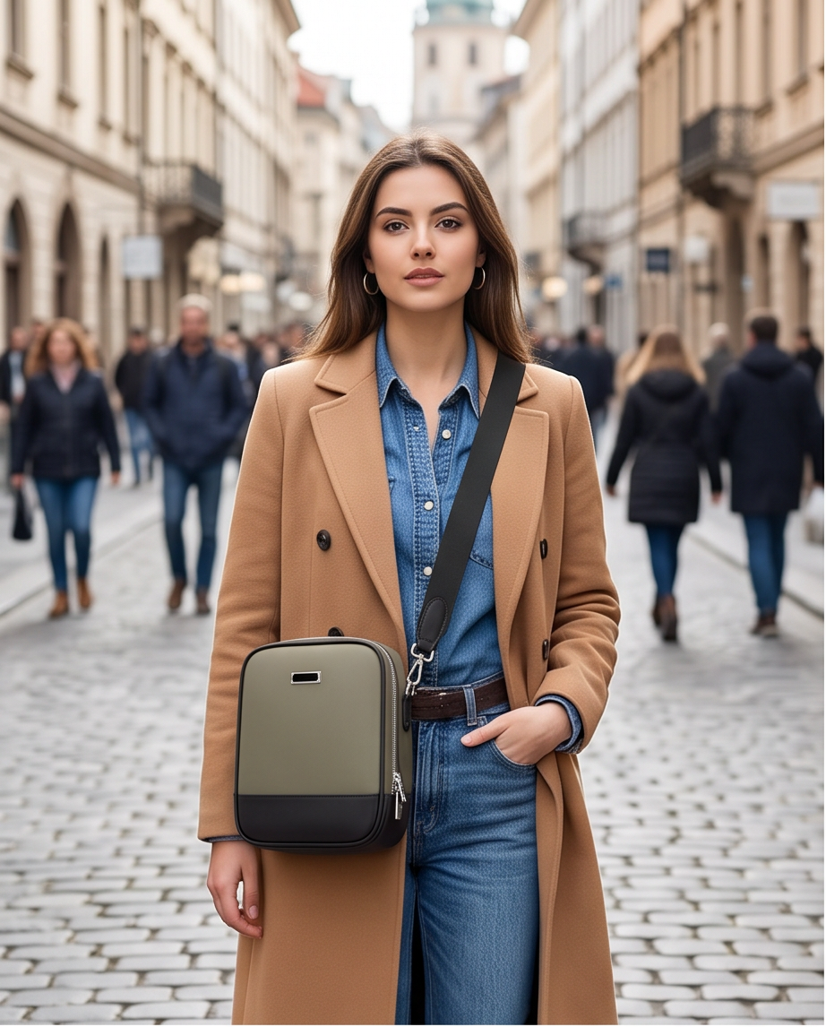 Q-VOLTO Premium Nylon Sling Shoulder Bag – Waterproof Crossbody Bag for Travel & Everyday Carry