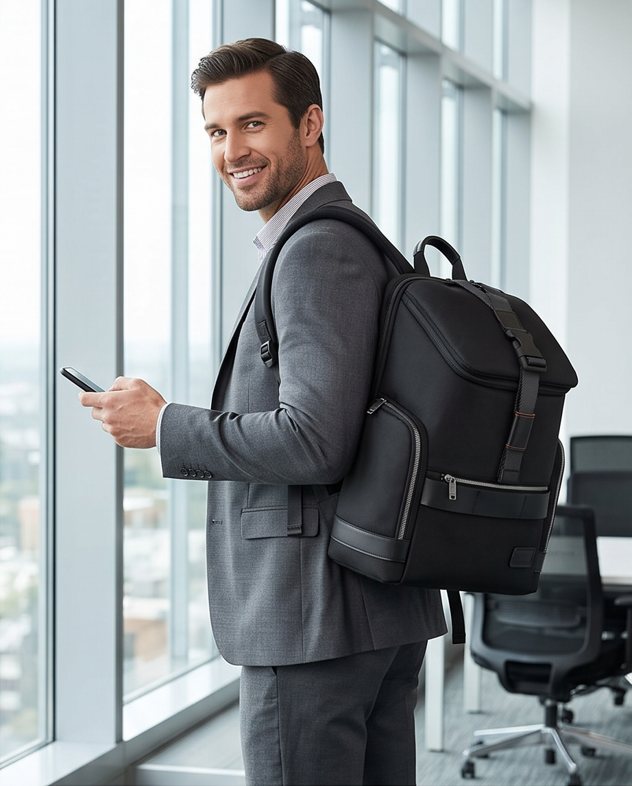 Q-SPALLA Waterproof 1680D Nylon Outdoor Backpack – Large Capacity TSA-Friendly Travel Bag
