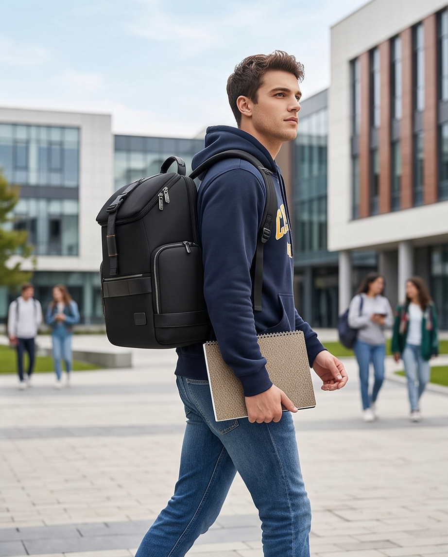 Q-SPALLA Waterproof 1680D Nylon Outdoor Backpack – Large Capacity TSA-Friendly Travel Bag