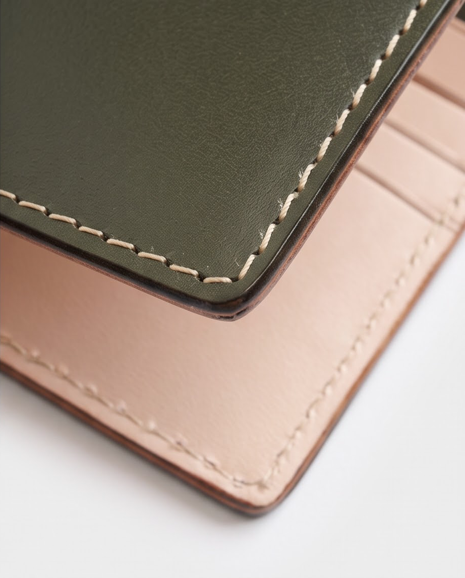Q-SECURO Men's Slim RFID Wallet, Italian Leather, 6 Card Slots