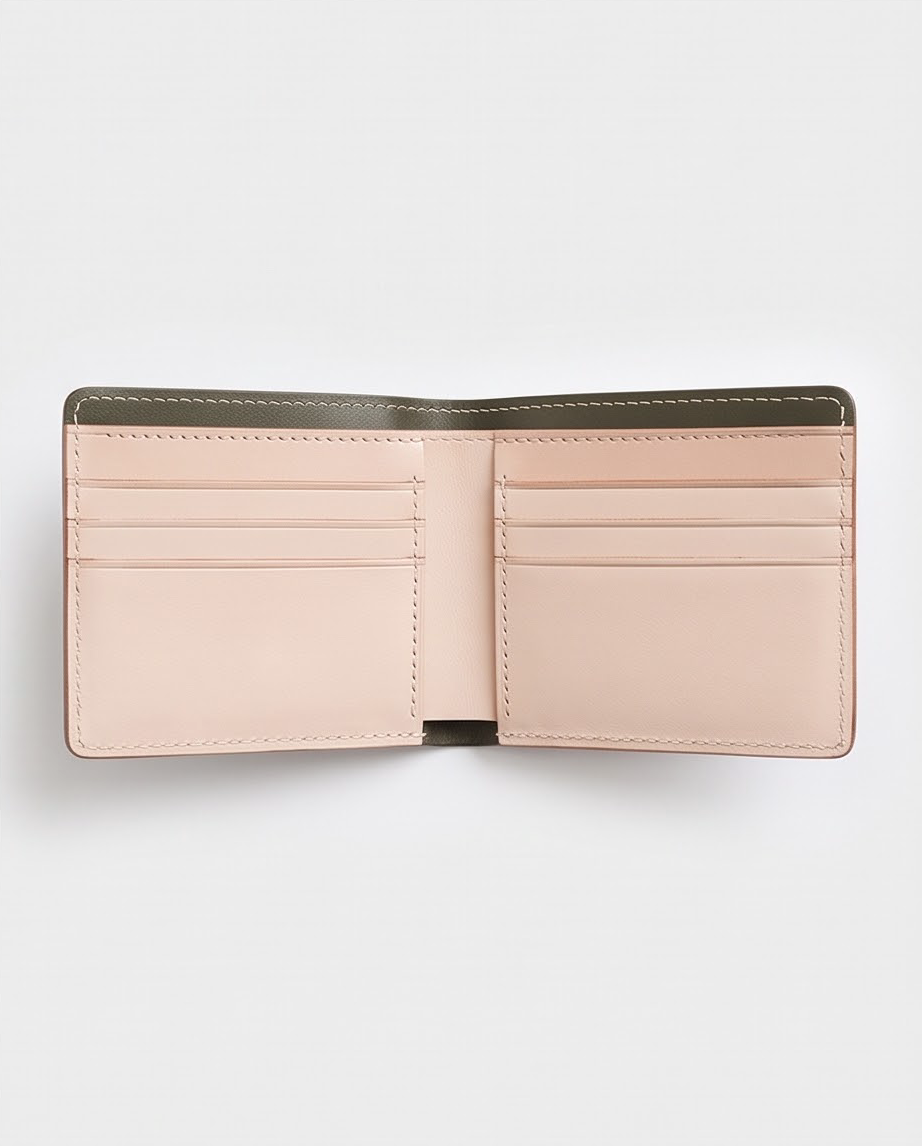 Q-SECURO Men's Slim RFID Wallet, Italian Leather, 6 Card Slots