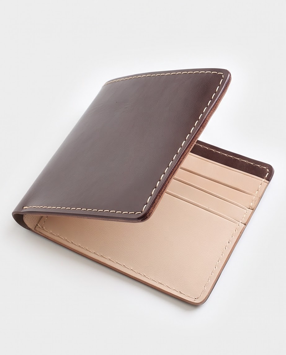 Q-SECURO Men's Slim RFID Wallet, Italian Leather, 6 Card Slots