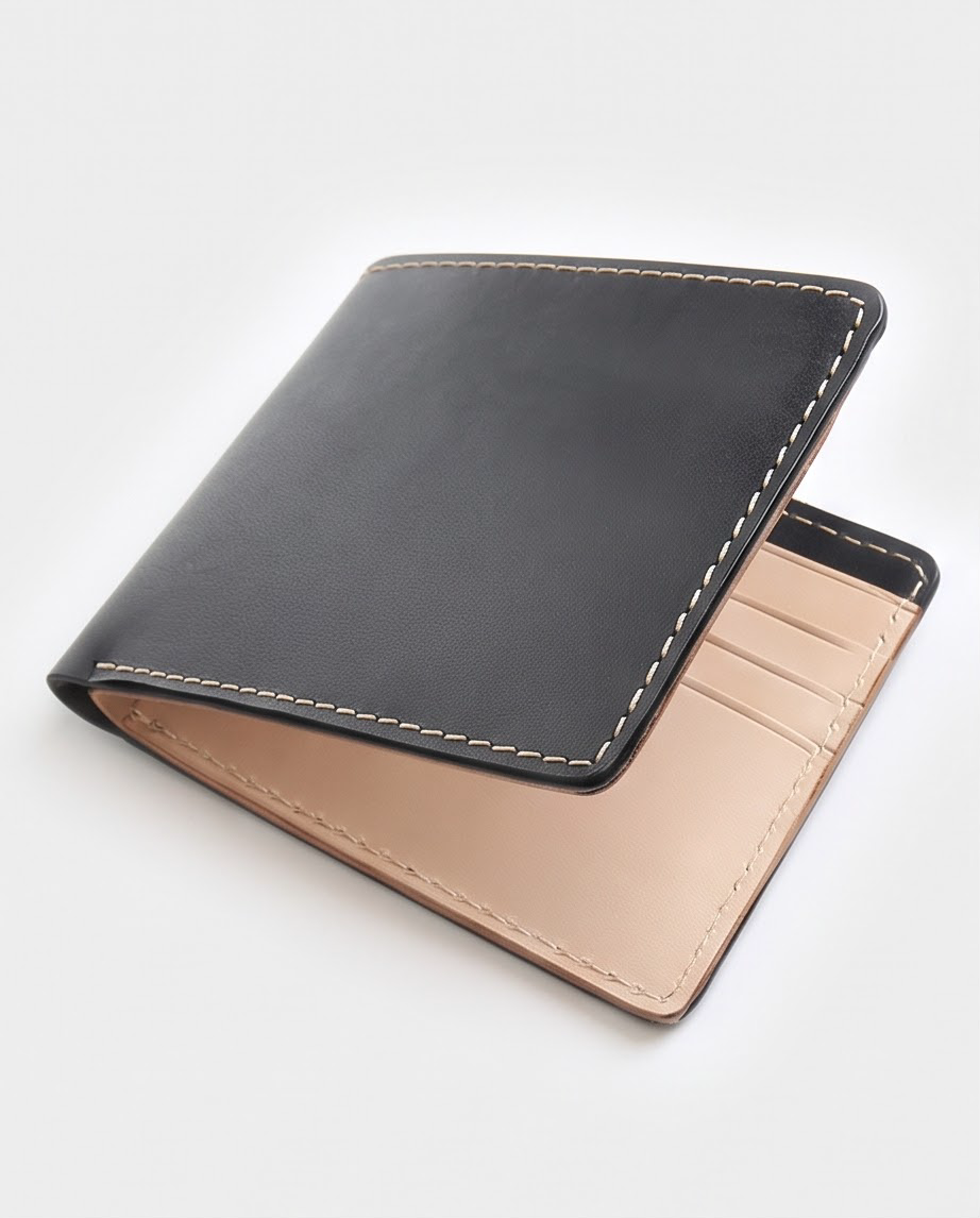 Q-SECURO Men's Slim RFID Wallet, Italian Leather, 6 Card Slots