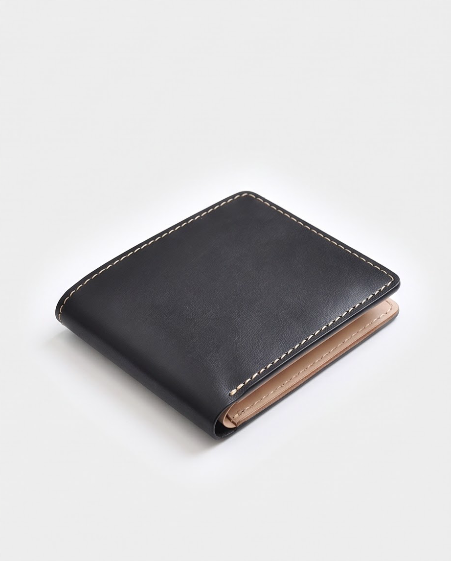 Q-SECURO Men's Slim RFID Wallet, Italian Leather, 6 Card Slots