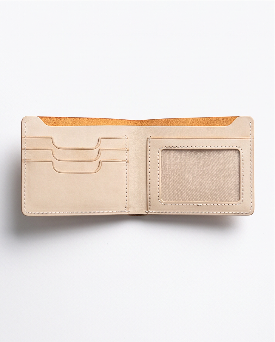 Q-FORTAN Men's Slim Italian Leather RFID Bifold Wallet