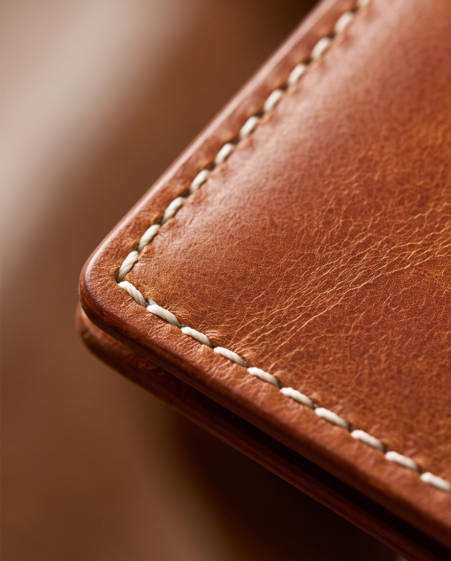 Q-FORTAN Men's Slim Italian Leather RFID Bifold Wallet