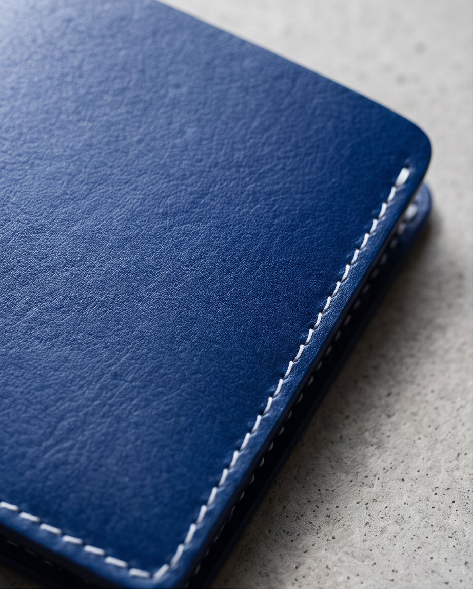 Q-FORTAN Men's Slim Italian Leather RFID Bifold Wallet