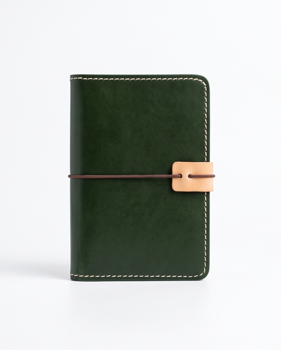 Q-JETSET Luxury Handmade Top-Grain Leather Passport Holder