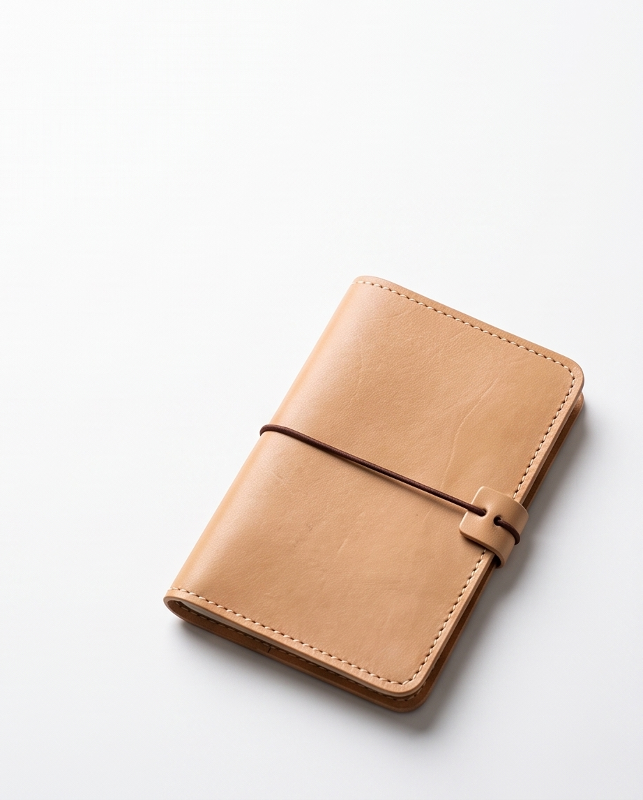 Q-JETSET Handmade Top-Grain Leather Passport Holder