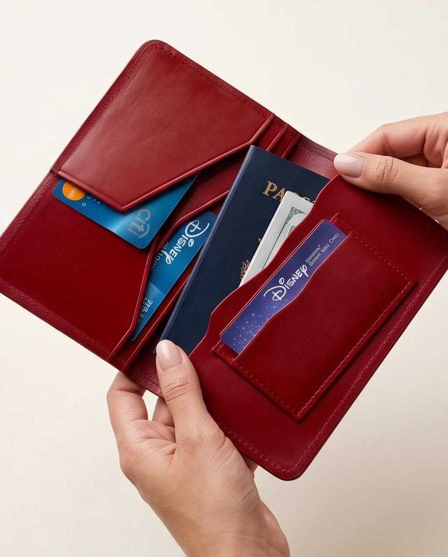 Q-JETSET Handmade Top-Grain Leather Passport Holder