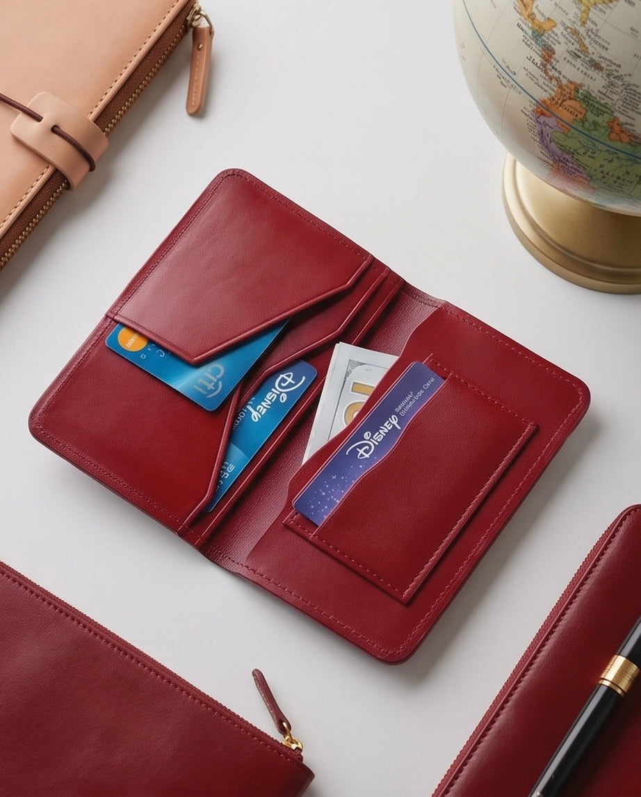 Q-JETSET Handmade Top-Grain Leather Passport Holder